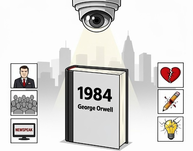 1984 George Orwell Book Cover