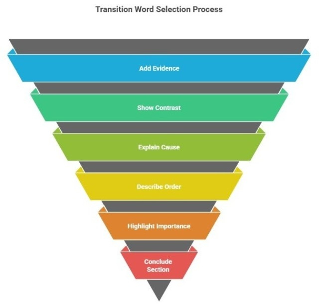 Finding the Right Transition Word