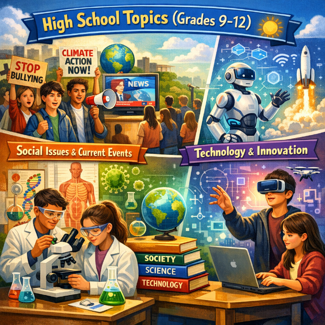 Expository essay topics by grade level showing appropriate complexity for highschool school