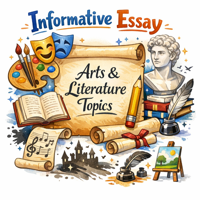 informative essay topics covering art and literature