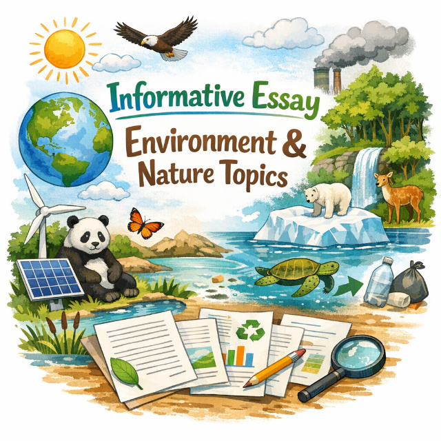Informative Essay topics environment and nature topics