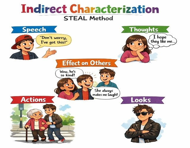 Methods Authors Use to Reveal Character: InDirect Characterization