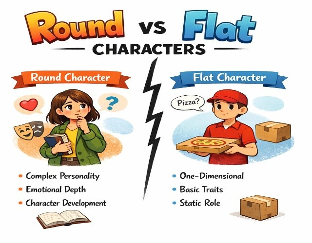 Round vs Flat Characters
