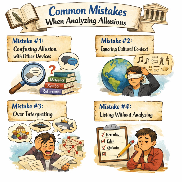 4 Common mistakes students make when analyzing allusion