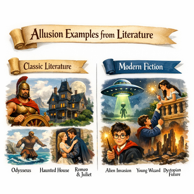 Famous Allusion Examples from classical and modern literature