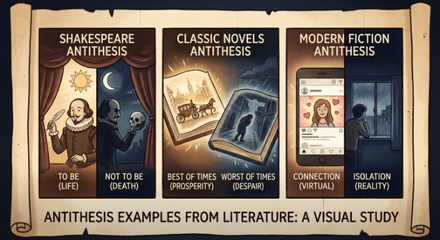 Antithesis examples from shakespeare, classical and modern literature