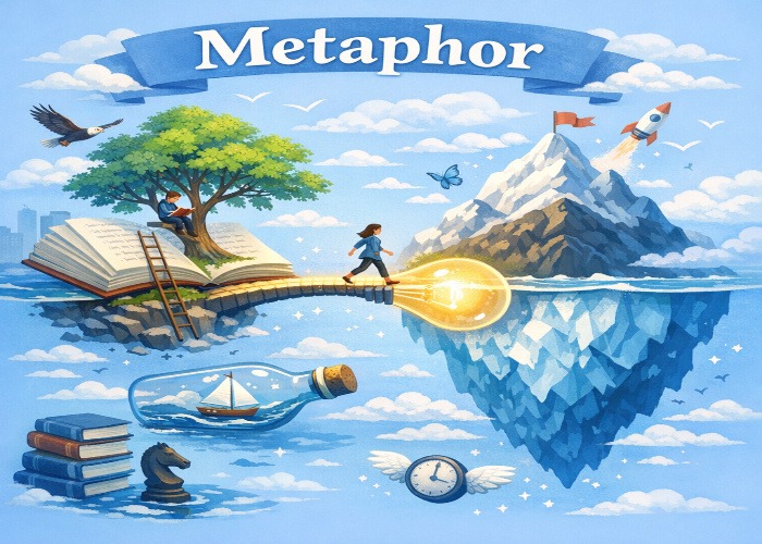 Comprehensive detailed guide of Methapor, with step by step writing metaphor process, and metaphor examples for students