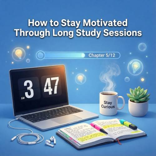 How to Stay Motivated Through Long Study Sessions